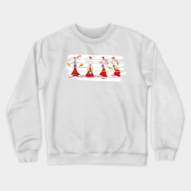 Who Framed Roger Rabbit Crewneck Sweatshirt by RainbowRetro